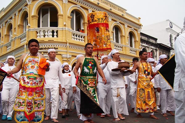 ย่านเมืองเก่า Phuket Vegetarian Festival