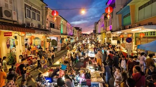 Local Night Market near Sino House Phuket