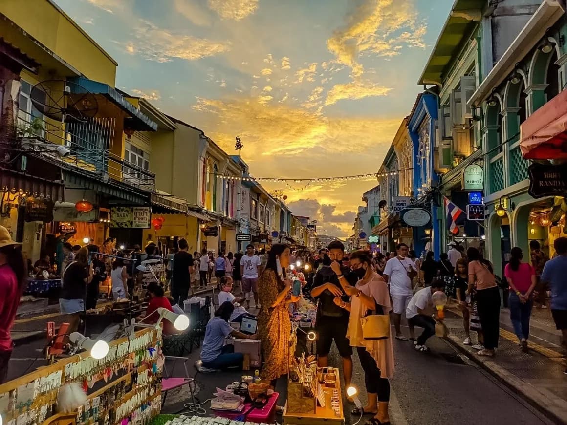 Sunday Walking Street near Sino House Phuket